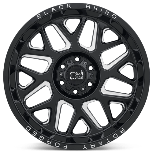 Black Rhino REAPER Gloss Black & Milled 20x11.5 -44 5x127mm 71.5mm