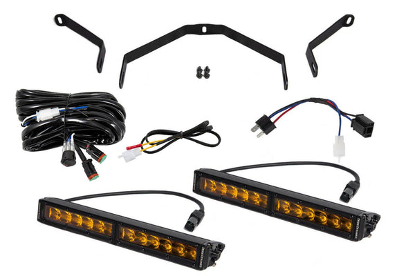 Diode Dynamics 2014 -2021 Toyota Tundra SS12 Driving Light Kit - Amber Driving
