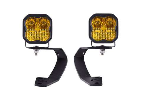 Diode Dynamics 2010 - 2023 Toyota 4Runner SS3 LED Ditch Light Kit - Yellow Pro Combo
