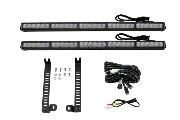 Diode Dynamics 2014 - 2019 Toyota 4Runner SS30 Dual Stealth Lightbar Kit - White Driving