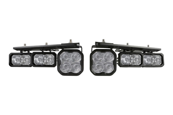 Diode Dynamics 2021 + Ford Bronco Stage Series Fog Pocket Kit - White / Sport