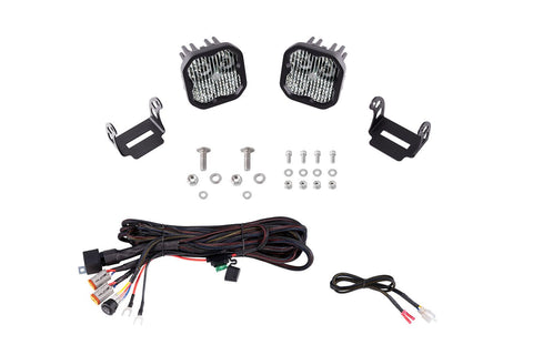 Diode Dynamics 2021 + Ford Bronco Sport SS3 LED Ditch Light Kit - White Combo