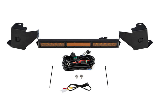 Diode Dynamics 2022 + Toyota Tundra Stealth Bumper Light Bar Kit - Amber / White Combo