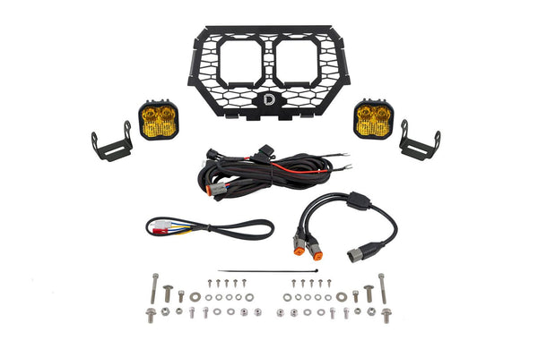 Diode Dynamics 2014 - 2018 Polaris RZR XP Stage Series LED Grille Kit - Sport Yellow Fog