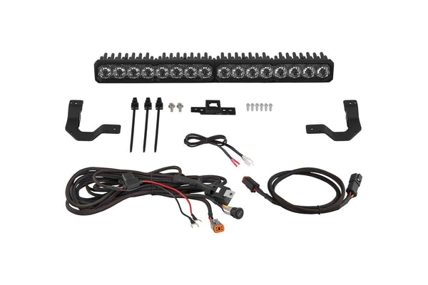 Diode Dynamics 2024 + Toyota Tacoma TRD Grille Lightbar SS20 Pro White Combo 6000K