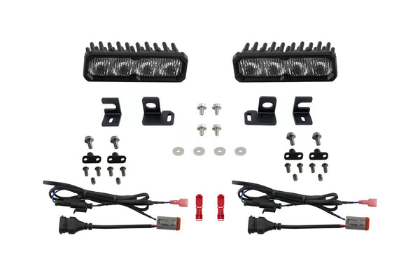Diode Dynamics 2024 + Toyota Tacoma/ 2025 + 4Runner Fog SS6 Pro LED Kit White 6000K