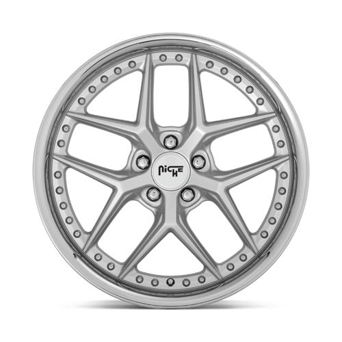 Niche M225 VICE Matte Silver 20x10.5 +40 5x112mm 66.6mm