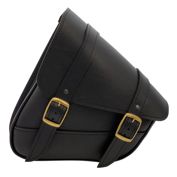 Willie & Max Harley Davidson Softails, Yamaha Road Stars, Kawasaki Vulcan 900, Suzuki C50 Swingarm Bag - Black