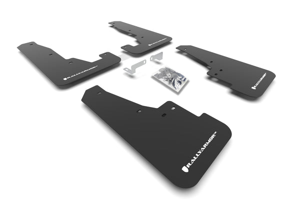 Rally Armor 2016 - 2026 Dodge Durango GT/Hellcat/RT/SRT 392/SXT Black UR Mud Flap White Logo