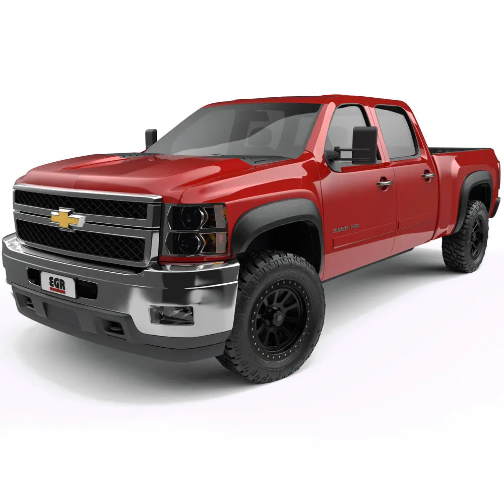 EGR 2007  - 2014 Chev Silverado 1500 / 2500 / 3500 6-8ft Bed Rugged Look Fender Flares - Set (751504)