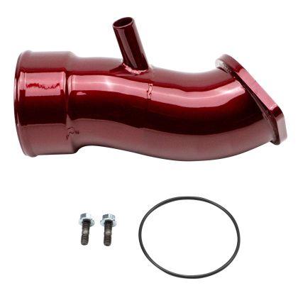 Wehrli 2020 - 2024 Chevrolet 6.6L L5P Duramax 3.5in Intake Horn w/PCV Port - Gloss White /  WCFab Red / Grey / Black