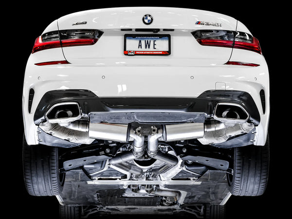 AWE Tuning Resonated Touring Edition Exhaust for G2X M340i / M440i - OE Tips