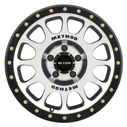 Method MR305 NV 17x8.5 0mm Offset 5x5 ( 5x127 ) 94mm CB Machined/Black Street Loc Wheel
