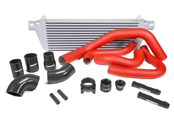 PERRIN 2022 + Subaru WRX Front Mount Intercooler Kit (Red Tubes & Silver Core)