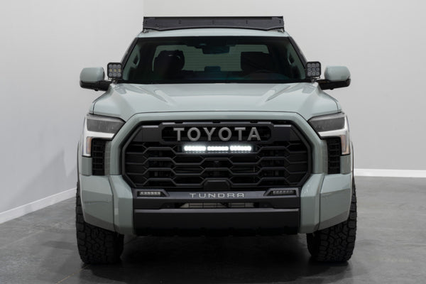 Diode Dynamics 2022+ Toyota Tundra Pro Grille 18in Lightbar Kit - White Driving
