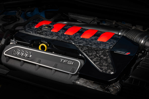 APR 2017 - 2026 Audi RS3 / 2018 - 2022 TTRS Engine Cover Gloss - Forged Carbon Fiber