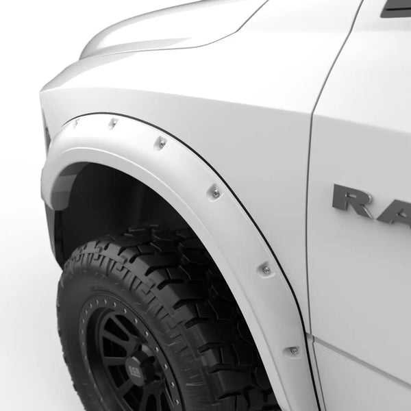 EGR 2010 - 2018 Dodge Ram 2500 / 3500 HD Bolt-On Look Color Match Fender Flares - Set - Bright White