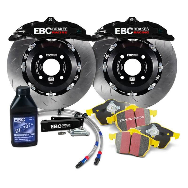 EBC Racing 2023 + Toyota GR Corolla 1.6T Black Apollo-6 Calipers 355mm Rotors Front Big Brake Kit