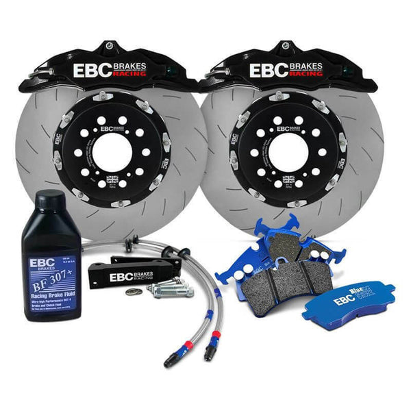 EBC Racing 2004 - 2009 Volkswagen GTI (Mk5) / Jetta VI/V / Passat B6/B7 / Beetle / Audi A3 8P Apollo-4 Calipers 330mm Rotors Front Big Brake Kit (Multiple Colors)