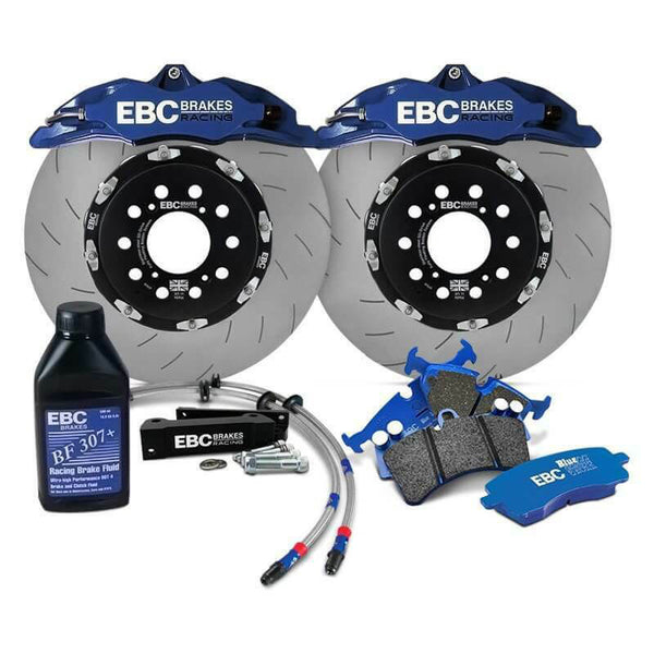 EBC Racing 2004 - 2009 Volkswagen GTI (Mk5) / Jetta VI/V / Passat B6/B7 / Beetle / Audi A3 8P Apollo-4 Calipers 330mm Rotors Front Big Brake Kit (Multiple Colors)