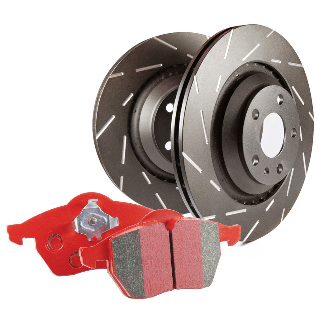 EBC S4 Kits 2006 - 2013 Audi A3 / 2006 - 2014 Golf / GTi / 2006 - 2018 Jetta Front Redstuff Pads and USR Rotors