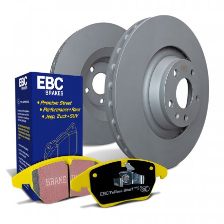 EBC S13 Kits - Front Yellowstuff Pads and RK Rotors - 2015 - 2021 Subaru WRX