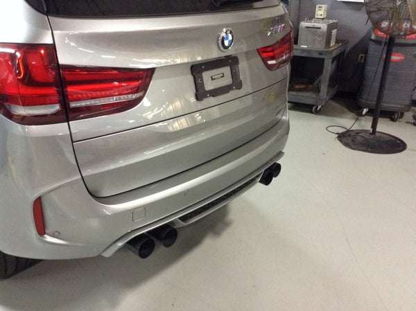 Dinan 2015 - 2019 BMW X5 M/ X6 M (F85/F86) Free Flow Axleback Exhaust System - Black Tips