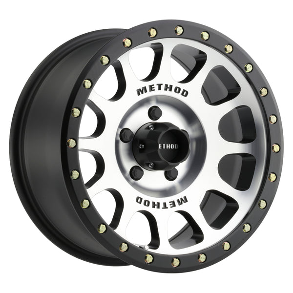Method MR305 NV 17x8.5 0mm Offset 5x5.5 ( 5x139.7) 108mm CB Machined/Black Street Loc Wheel