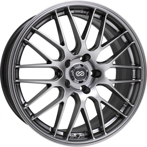 Enkei EKM3 18x8 5x112 Bolt Pattern 35mm Offset 72.6 Bore Dia Performance Hyper Silver Wheel