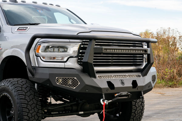 Road Armor 2019+ Dodge RAM 2500/3500 Evolution Front Bumper - w/ Reaper Guard