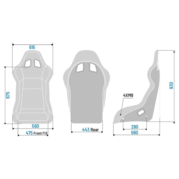 Sparco Seat Evo XL QRT X Black - FIA 8855-1999