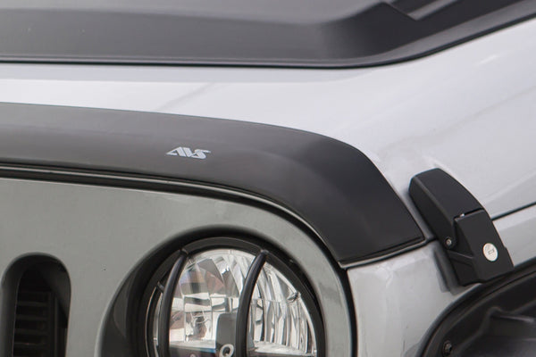 AVS 2018+ Jeep Wrangler (JL) 2dr/4dr Aeroskin II Textured Low Profile Hood Shield - Black