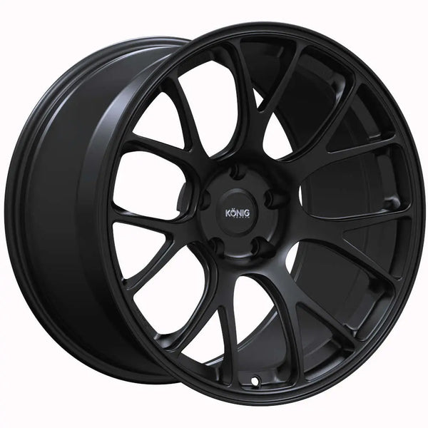 Konig Forged F1M 18X8.5 5X120 ET35 Satin Black Knurled Bead