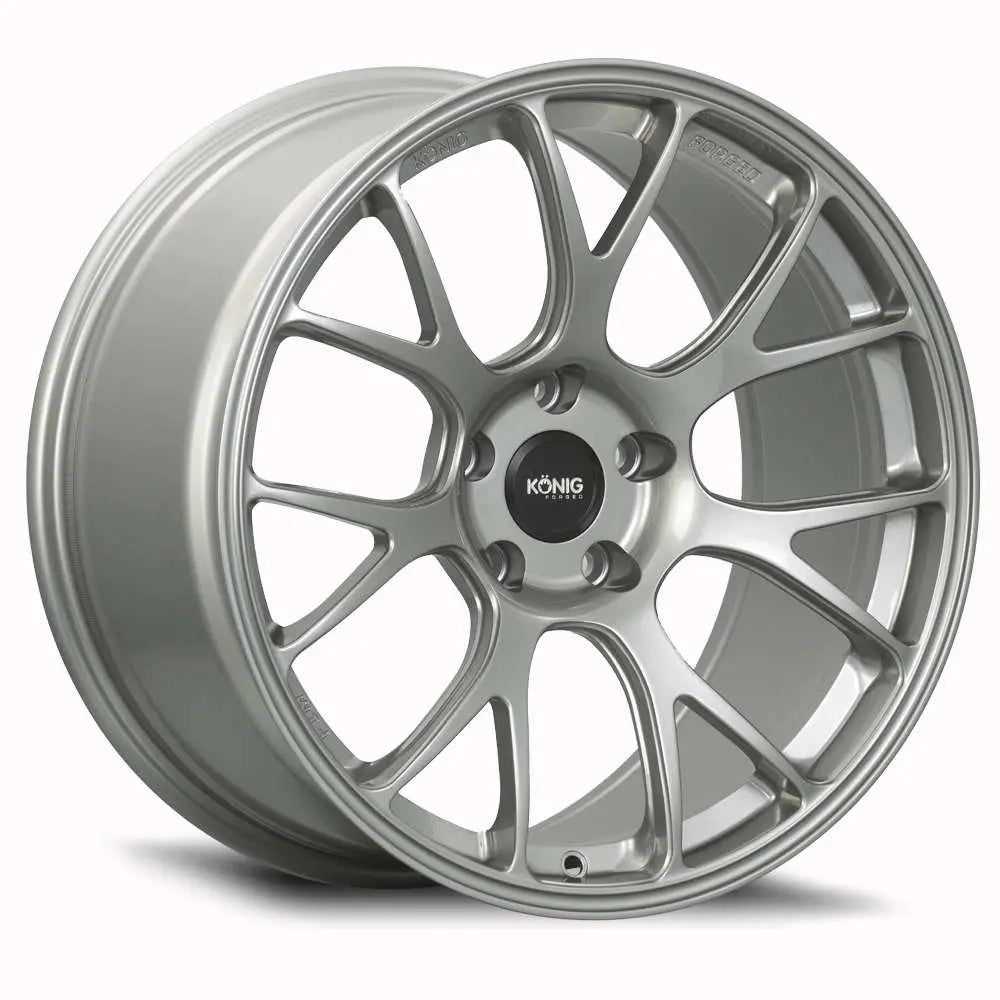 Konig Forged F1M 18X8.5 5X114.3 ET35 Ash Silver Knurled Bead