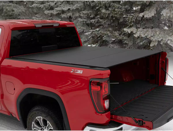 Access 2019 + Chevrolet/GMC Silverado / Sierra 1500 5ft 8in Bed LOMAX Folding Hard  Tonneau  Cover - (w/o Bedside Storage Box)