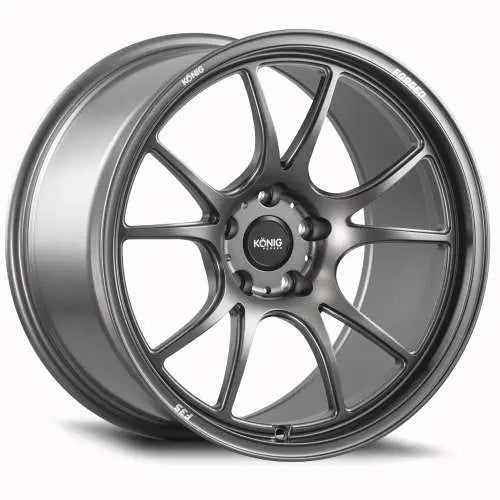 Konig Forged F3S 19X12 5X130 ET65 Satin Charcoal Knurled Bead