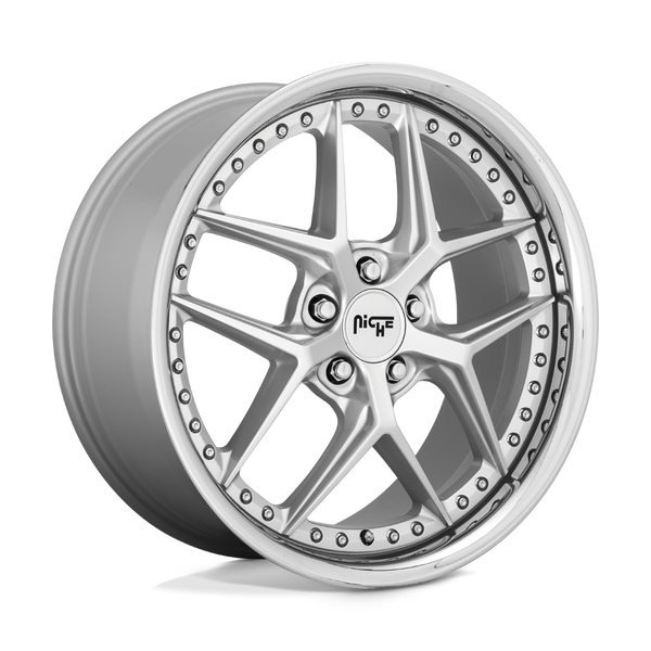 Niche M225 VICE Matte Silver 20x10.5 +40 5x112mm 66.6mm
