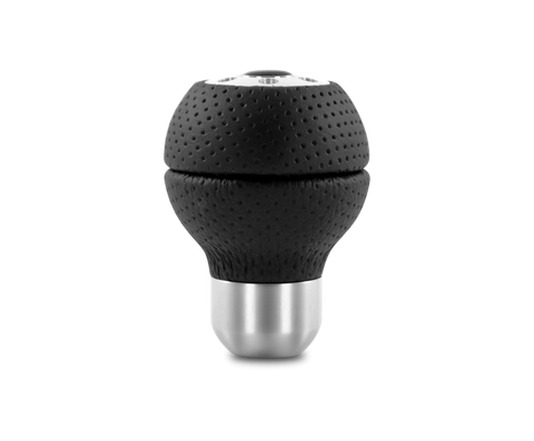 Momo Race Shift Knob - Black Airleather, Aluminum Insert