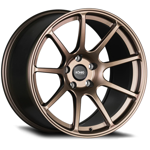 Konig Forged F5R 18x10 5x120 ET40 Satin Bronze Wheel (Knurled Bead)