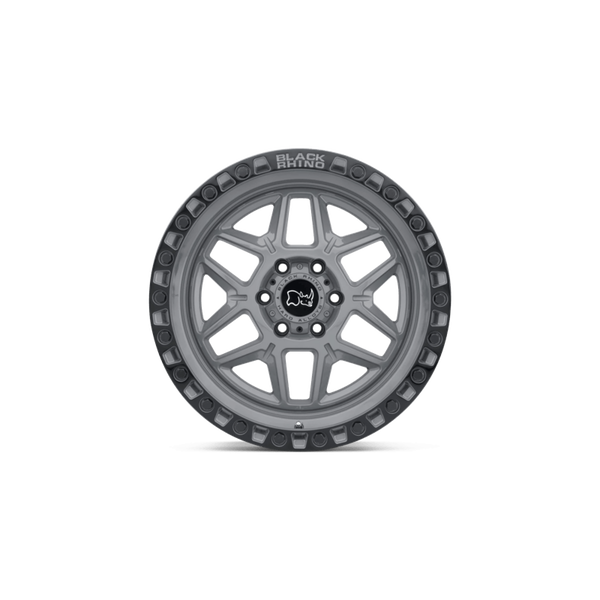 Black Rhino KELSO Battleship Gray W/ Black Ring 18x9 -18 5x127mm 71.5mm