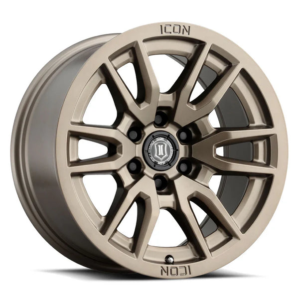 ICON Vector 6 17x8.5 6x5.5 6x139.7 0mm Offset 4.75in BS 106.1mm Bore Bronze Wheel