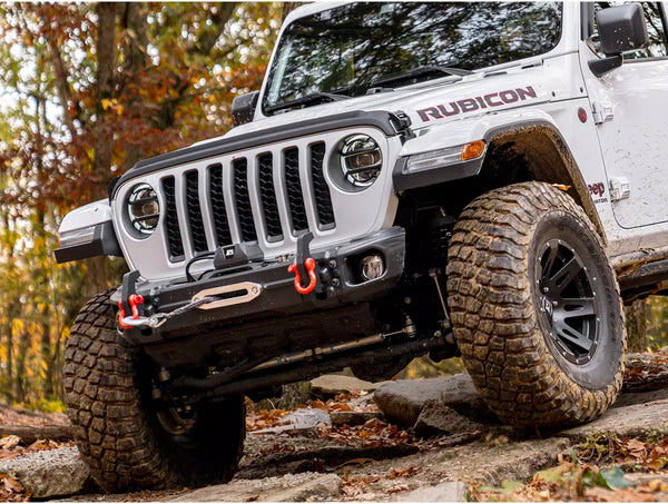 Rugged Ridge Arcus Front Bumper Set W/Tray & Hooks 2018 + Jeep Wrangler JL/JT