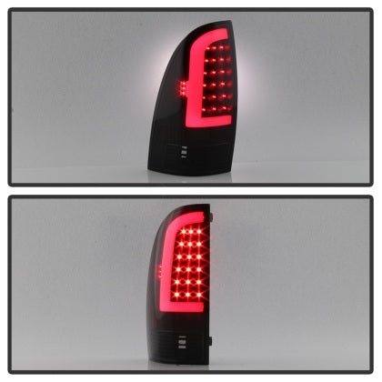 xTune 2005 - 2015 Toyota Tacoma (Excl LED Tail Lights) LED Tail Lights - Blk Smk (ALT-ON-TT05-LBLED-BSM)