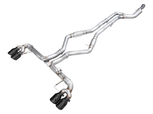 AWE Tuning 2022 - 2026 BMW M240i (G42) Track Edition Exhaust - Diamond Black Tips