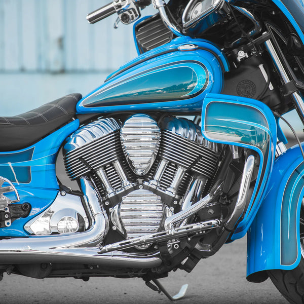 Arlen Ness Finned Cam Cover Chrome - Harley Davidson Tunderstroke Engines