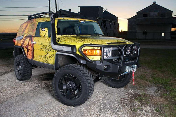 Road Armor 2006 - 2014 Toyota FJ Cruiser Stealth Front Winch Bumper w/Titan II Guard - Tex Blk
