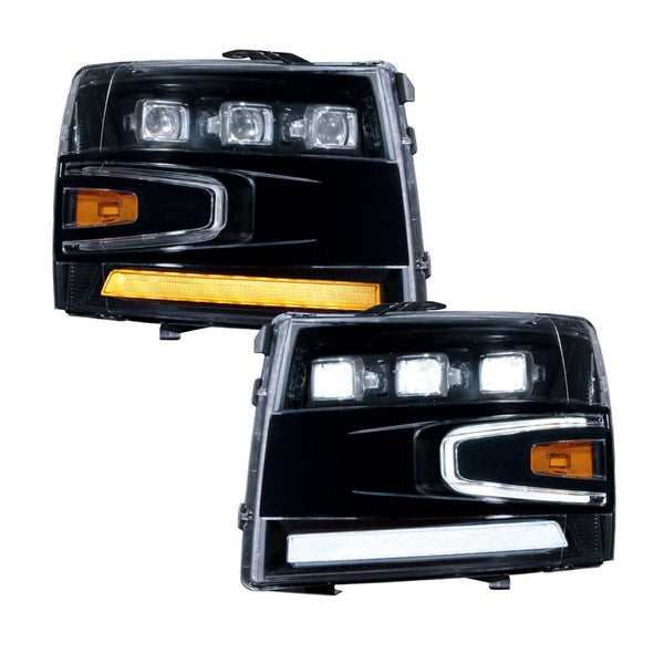 Form Lighting 2007-2013 Chevrolet Silverado LED Projector Headlights (Pair)