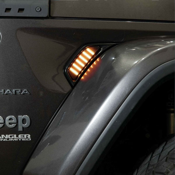 Form Lighting 2018 + Wrangler JL / 2020 + Gladiator JL LED Fender Lights (Pair)