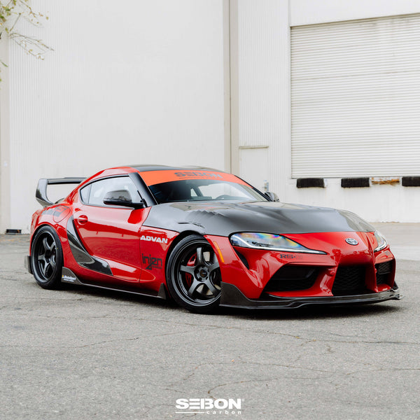 Seibon 2020 + Toyota GR Supra MB-Style Carbon Fiber Front Lip