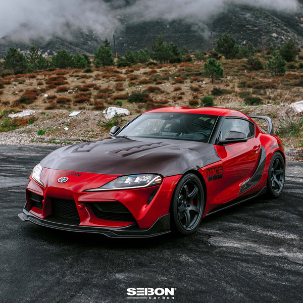 Seibon 2020 + Toyota GR Supra MB-Style Carbon Fiber Front Lip